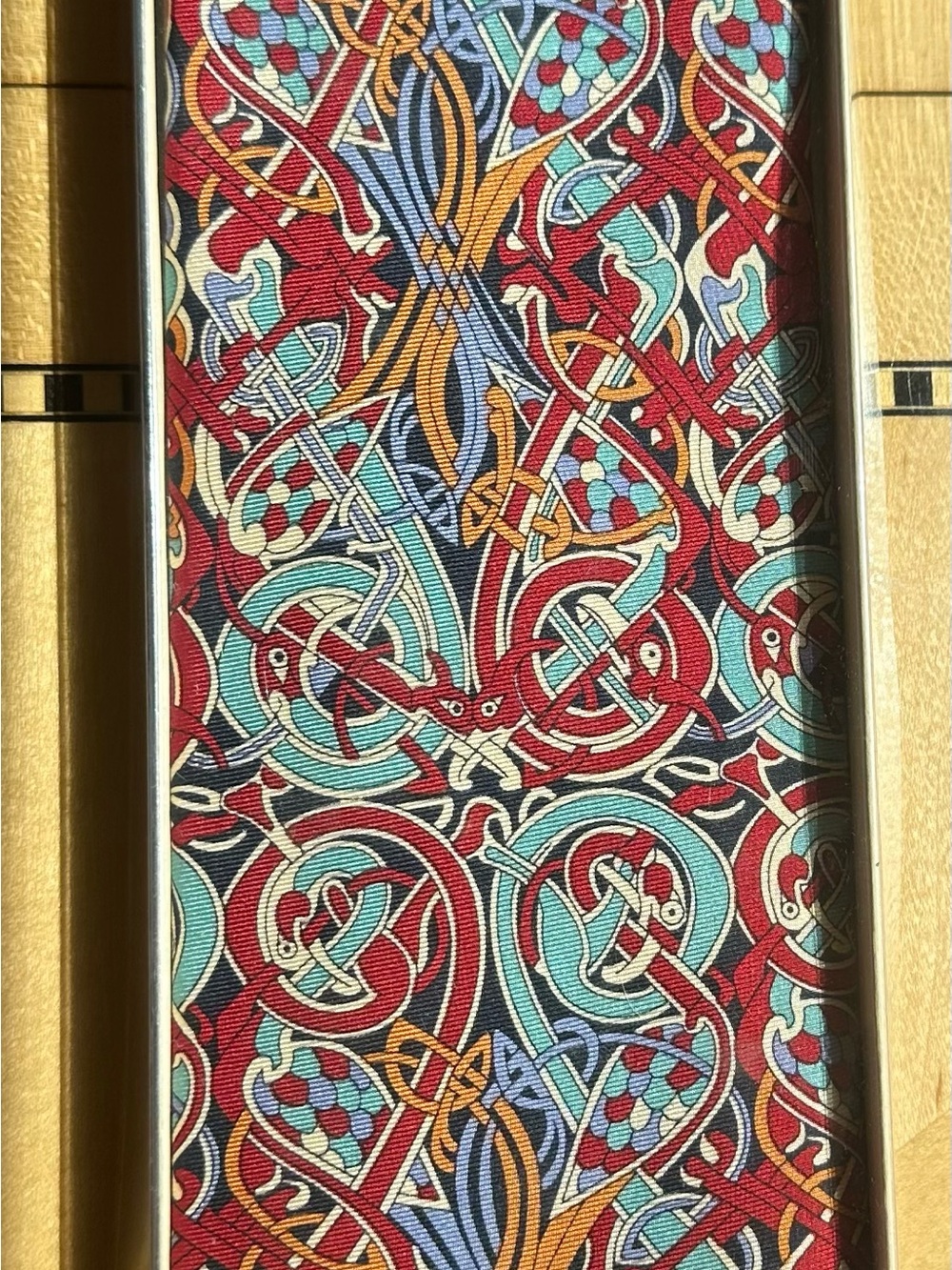 Celtic Knot Red & Teal Decorative Wall Panel - Home Wall Art